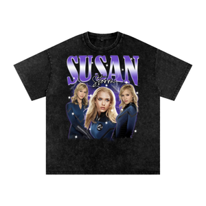 Fantastic Four Acid Wash Oversize T-Shirt