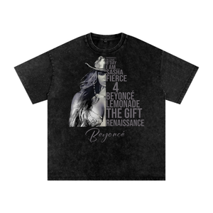 Beyonce Cowboy Carter Acid Wash Oversize T-Shirt
