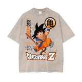 Goku Dragonball Oversize Snow Washed T-Shirt ODMPOD