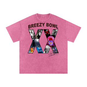 Chris Brown Breezy Bowl Acid Wash Oversize T-Shirt
