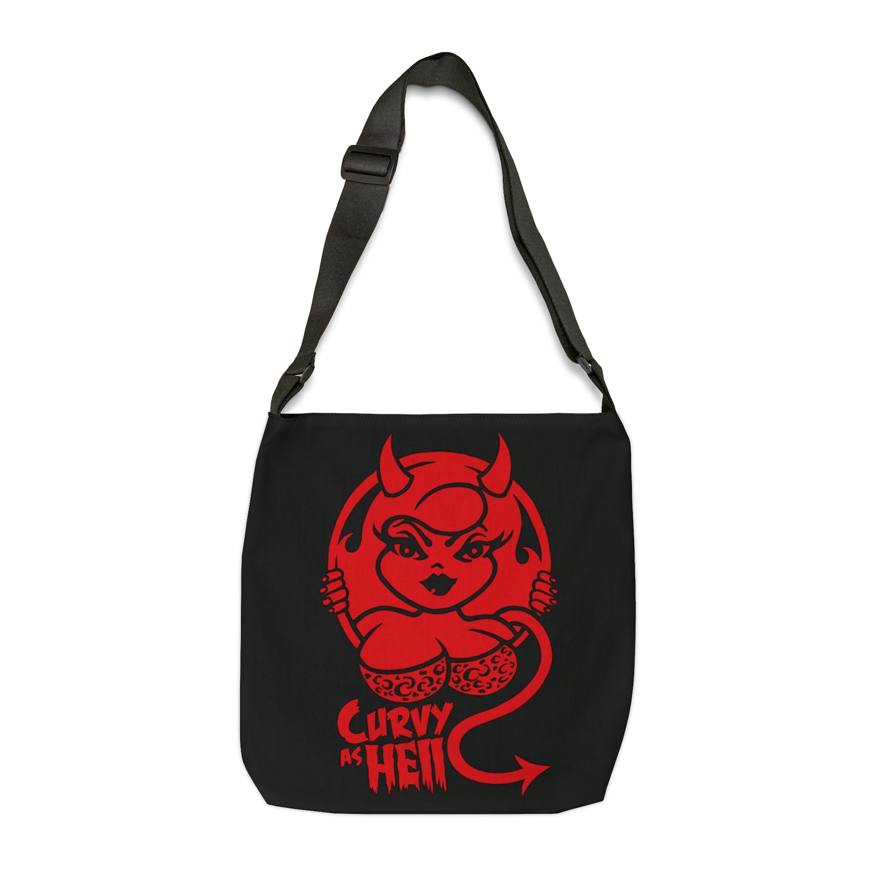 Curvy As Hell Adjustable Tote Bag (AOP) - IGZ Clothing