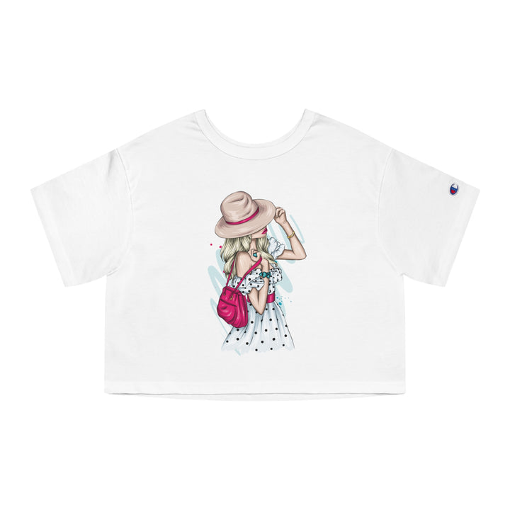 Go Girl Champion Women's Heritage Cropped T-Shirt - IGZ Clothing