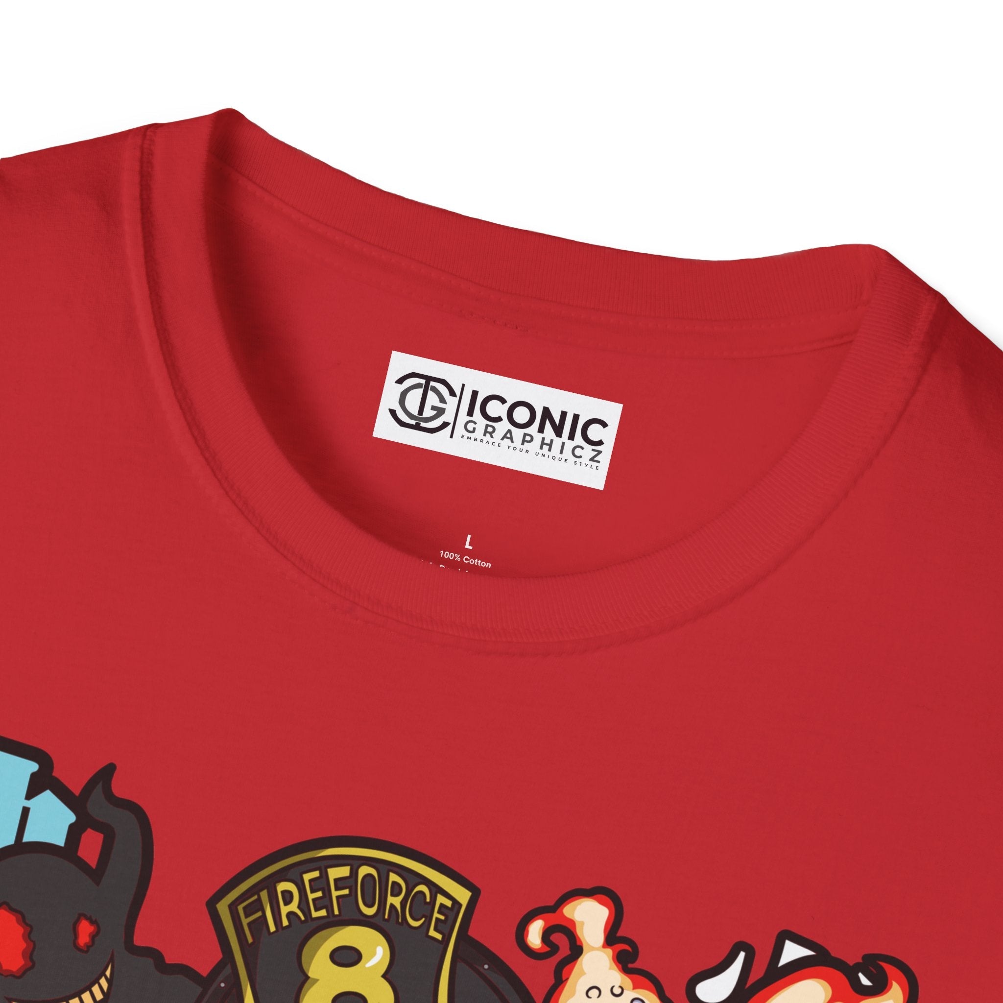 Shinra Fire Forcet T-Shirt Printify