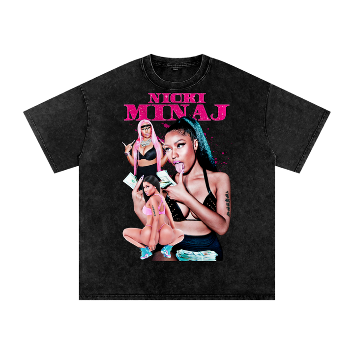 Nicki Minaj Acid Wash Oversize T-Shirt
