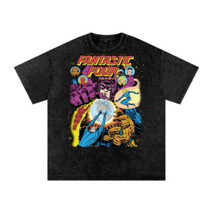 Fantastic Four Acid Wash Oversize T-Shirt