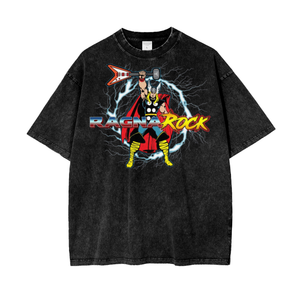 Thor Ragnarock Acid Wash Oversize T-Shirt -
