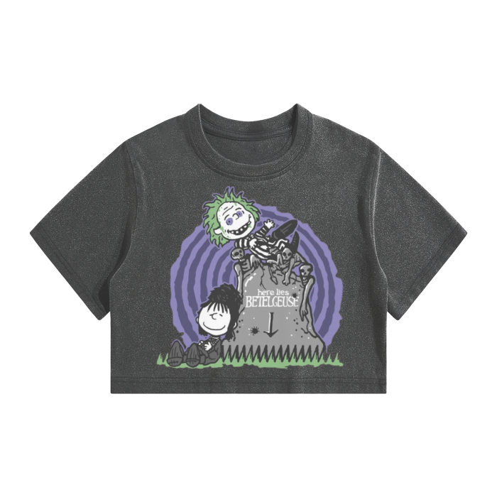 Beetlejuice Crop Top T-Shirt -