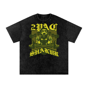 Tupac Shakur Acid Wash Oversize T-Shirt