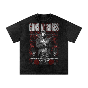 Guns N Roses Acid Wash Oversize T-Shirt