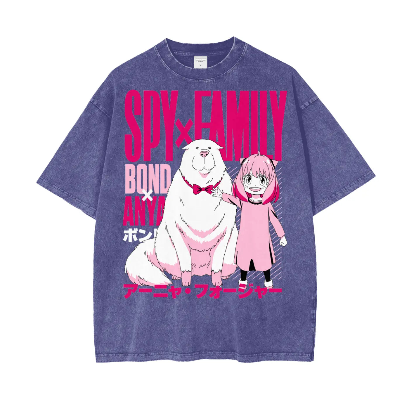 Anya Spy x Family Oversize Snow Washed T-Shirt ODMPOD
