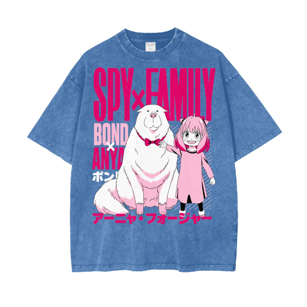 Anya Spy x Family Oversize Snow Washed T-Shirt ODMPOD