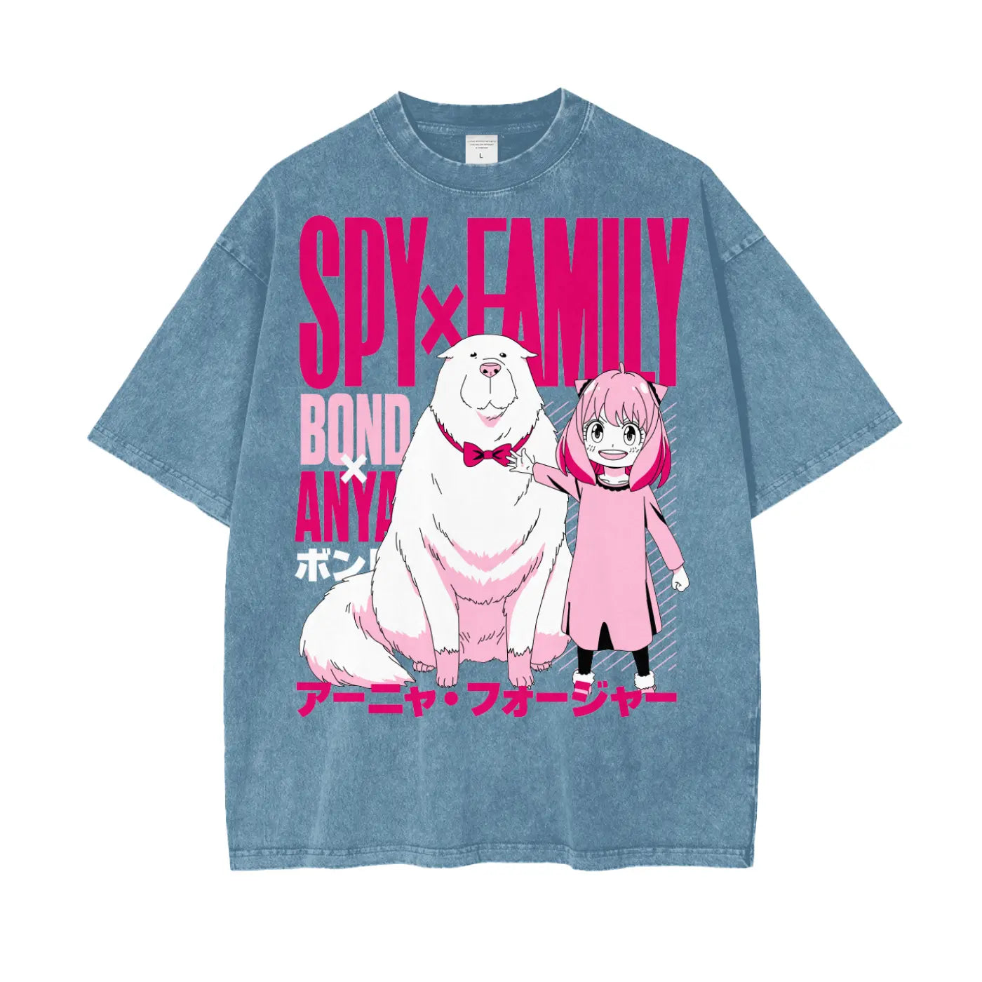 Anya Spy x Family Oversize Snow Washed T-Shirt ODMPOD