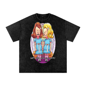 Beavis and Butthead Acid Wash Oversize T-Shirt - 250 GSM ODMPOD