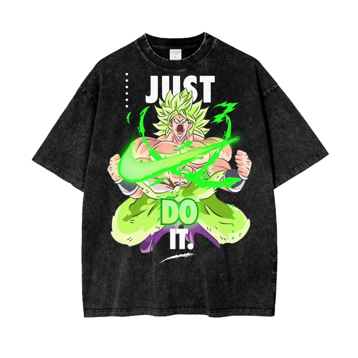 Broly Dragonball Oversize Snow Washed T-Shirt ODMPOD