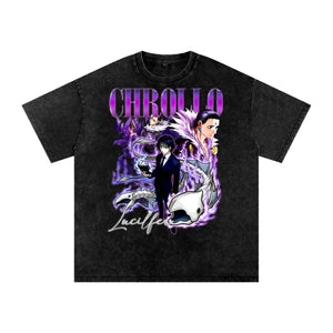 CHROLLO Hunter x Hunter Acid Wash Oversize T-Shirt ODMPOD