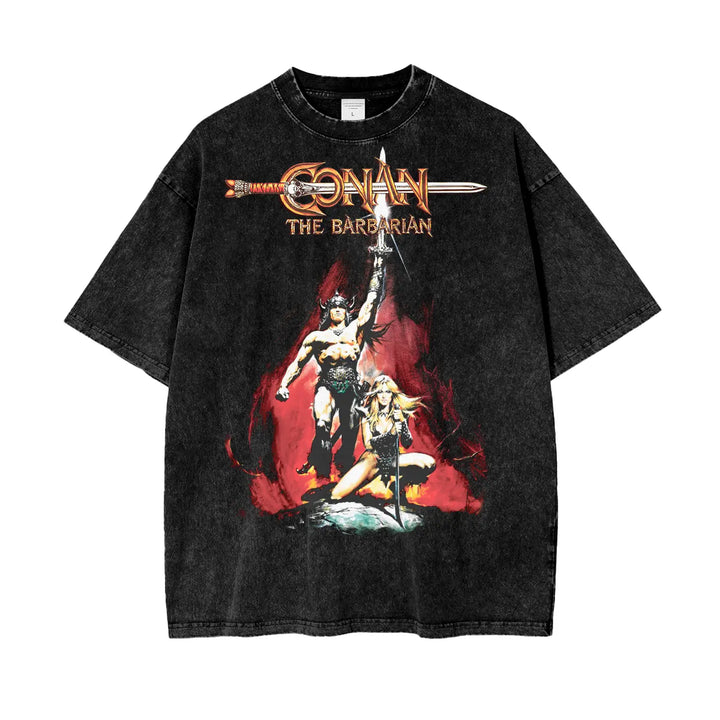 Conan Oversize Snow Washed T-Shirt ODMPOD