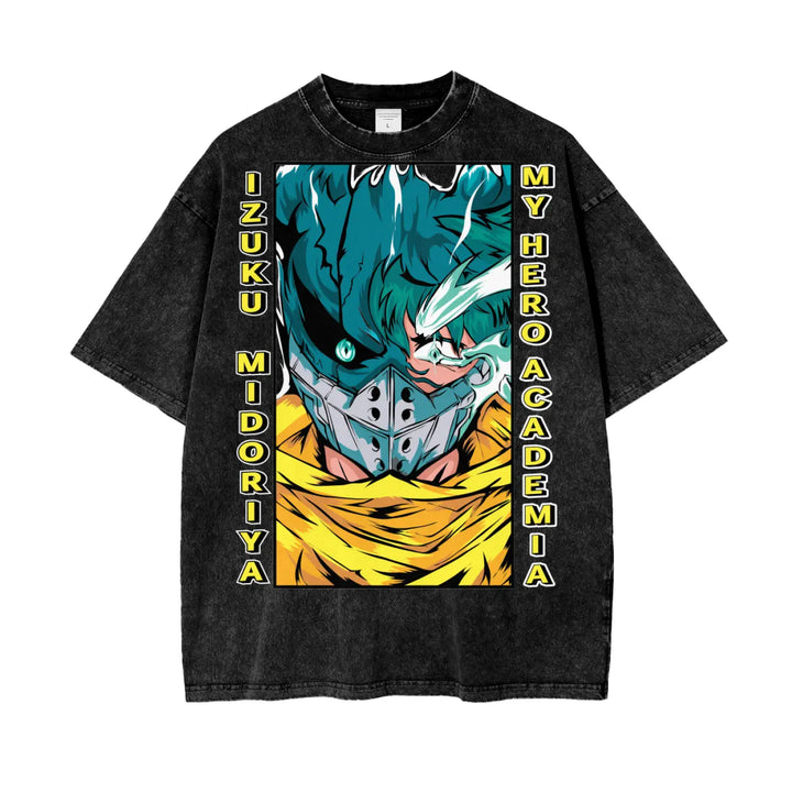 Deku My hero academia Oversize Snow Washed T-Shirt ODMPOD