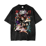 Demon Slayer Oversize Snow Washed T-Shirt ODMPOD