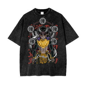 Demon Slayer Oversize Snow Washed T-Shirt ODMPOD