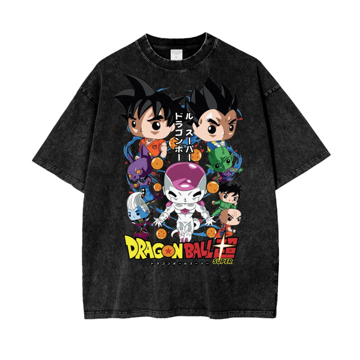 Dragonball Super Oversize Snow Washed T-Shirt ODMPOD