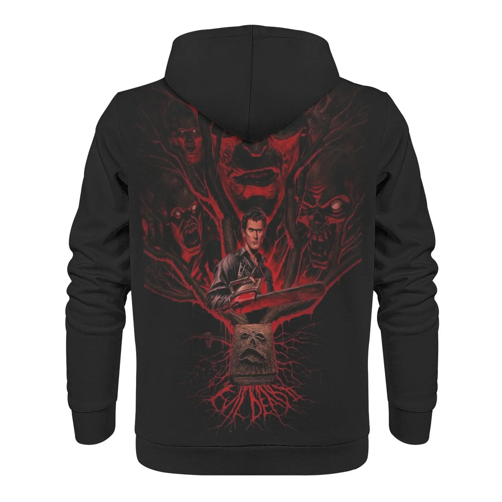 Evil Dead Mens All Over Print Warm Velvets Pair Of Hoodie IGZ Clothing