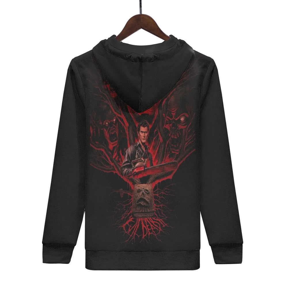 Evil Dead Mens All Over Print Warm Velvets Pair Of Hoodie IGZ Clothing