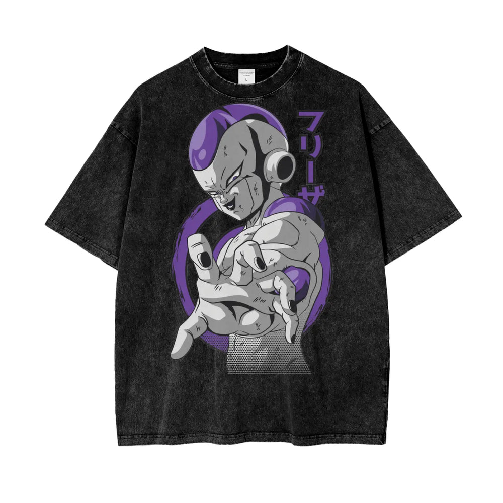 Frieza Dragonball Oversize Snow Washed T-Shirt ODMPOD