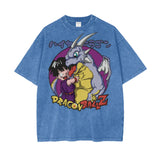Gohan Dragonball Oversize Snow Washed T-Shirt ODMPOD