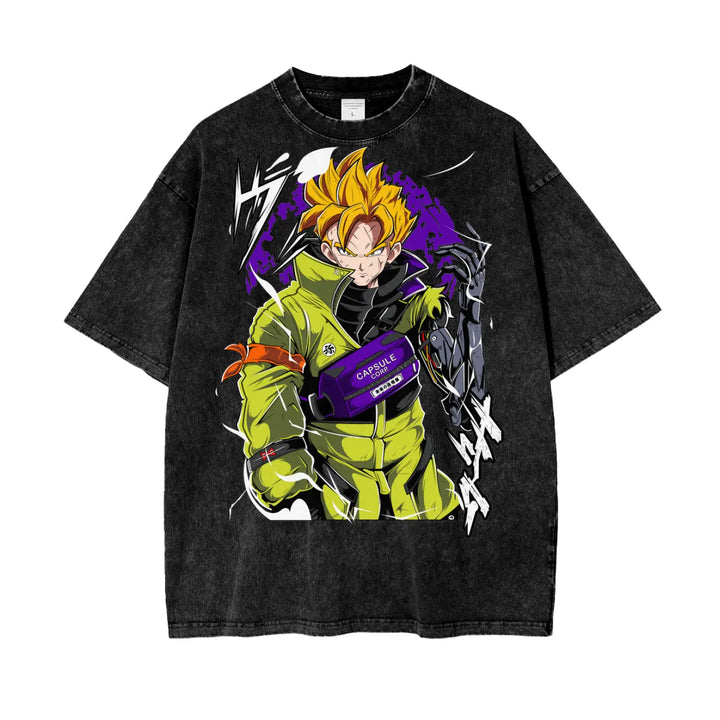 Gohan  Dragonball Oversize Snow Washed T-Shirt ODMPOD