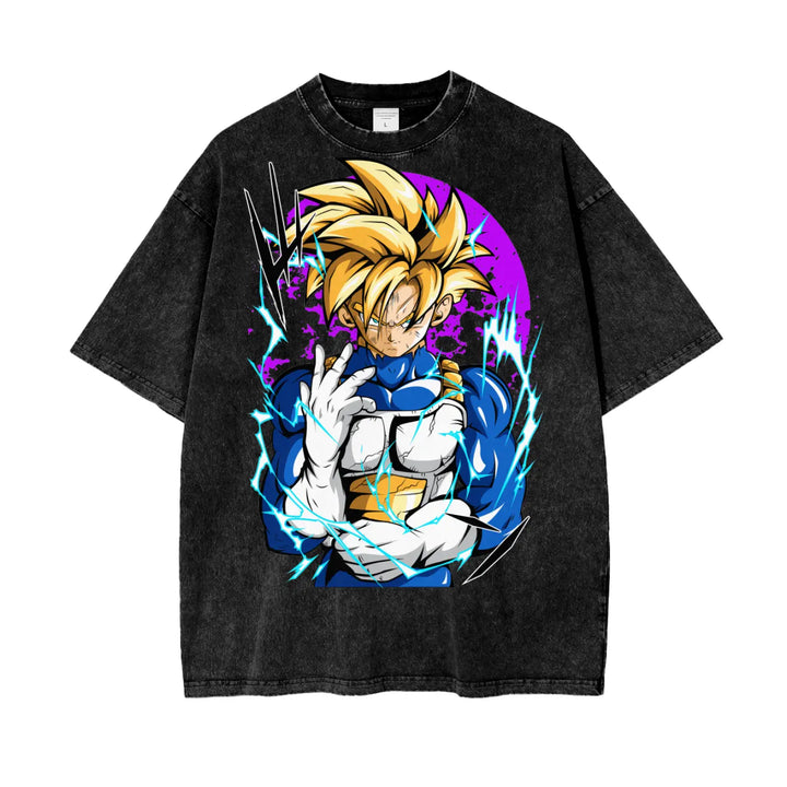 Gohan  Dragonball Oversize Snow Washed T-Shirt ODMPOD