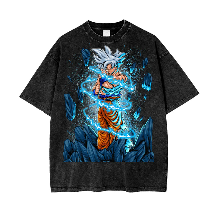 Goku Dragonball Super Oversize Snow Washed T-Shirt ODMPOD