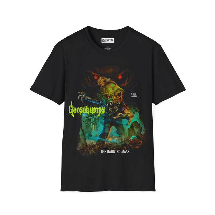 Goosebumps Haunted Mask T-Shirt - Halloween Horror Tee Printify