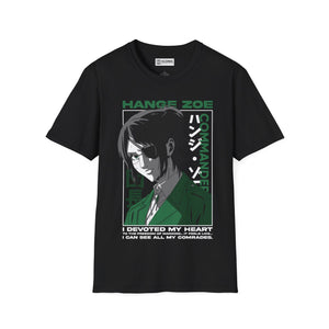 Hange Zoe Attack on Titan T-Shirt - IGZ Clothing - Hange Zoe Unisex Softstyle T-Shirt Best Price 26 at IGZ Clothing