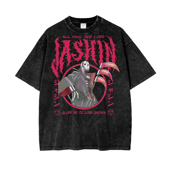 Hidan Naruto Oversize Snow Washed T-Shirt ODMPOD