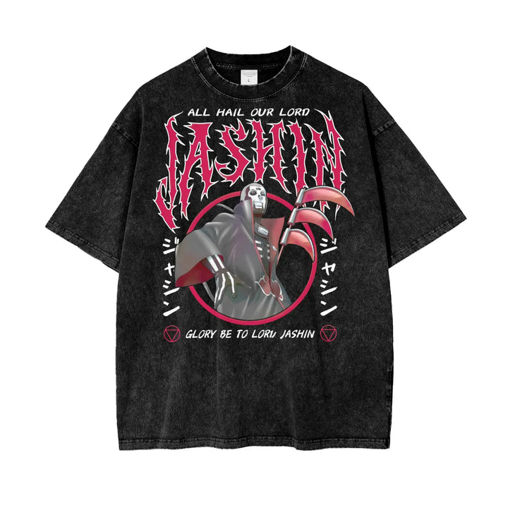 Hidan Naruto Oversize Snow Washed T-Shirt ODMPOD