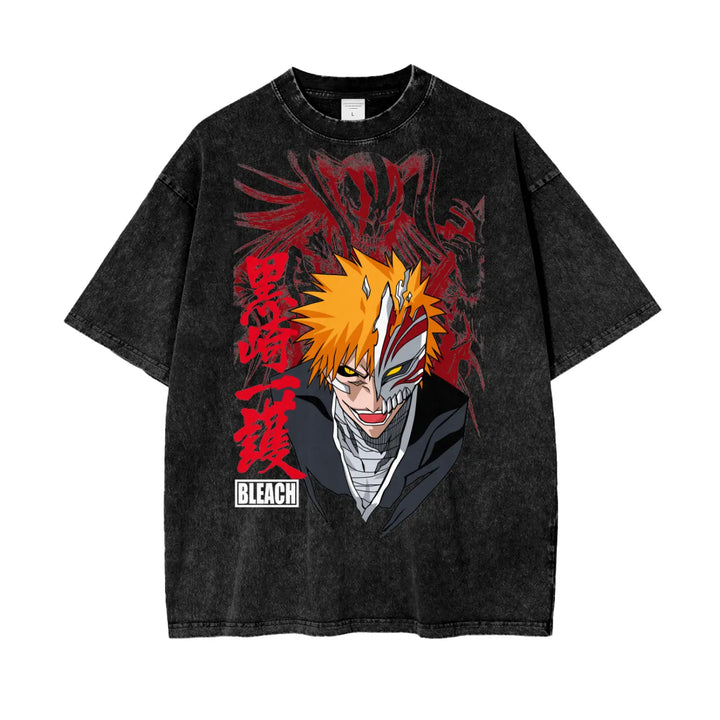 Ichigo Bleach Oversize Snow Washed T-Shirt ODMPOD