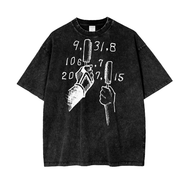 Jiraiya Naruto Oversize Snow Washed T-Shirt ODMPOD