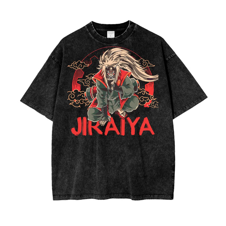 Jiraiya Naruto Oversize Snow Washed T-Shirt ODMPOD