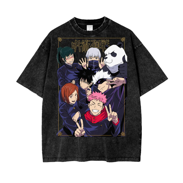 Jujitsu Kaisen Oversize Snow Washed T-Shirt ODMPOD