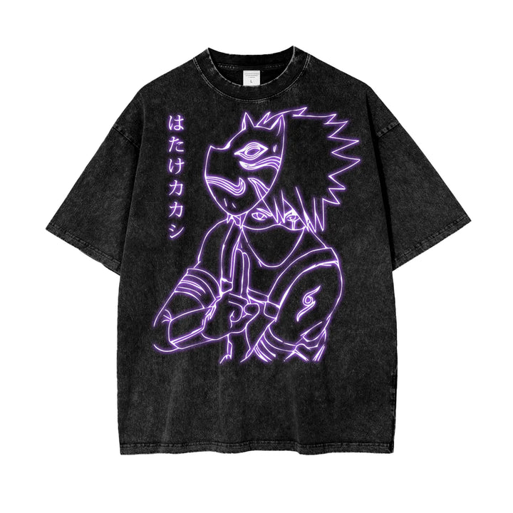 Kakashi Oversize Snow Washed T-Shirt ODMPOD
