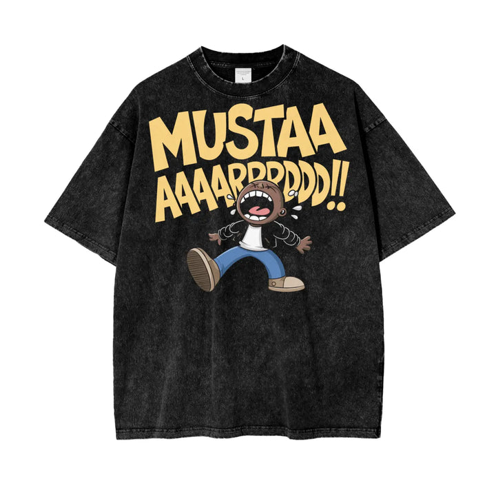Kendrick Lamar Mustard Oversize Snow Washed T-Shirt ODMPOD