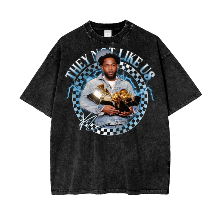 Kendrick Lamar Oversize Snow Washed T-Shirt ODMPOD