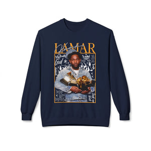 Kendrick Lamar Tribute Crewneck Sweatshirt - Unisex Midweight Fashion Printify