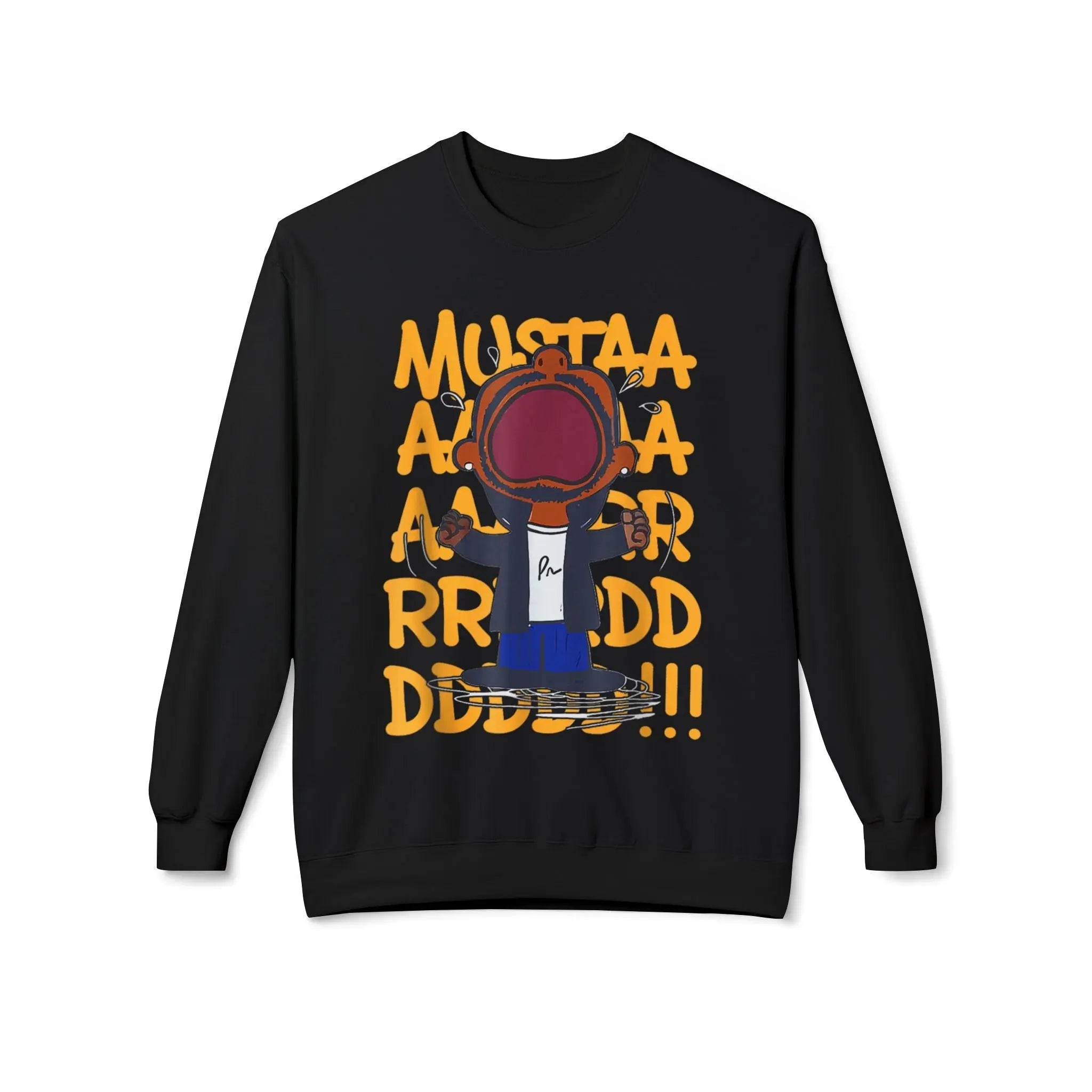 Kendrick Mustard Unisex Funny Graphic Crewneck Sweatshirt - 'Mustaa Aaarrrrddddd!!!' Printify