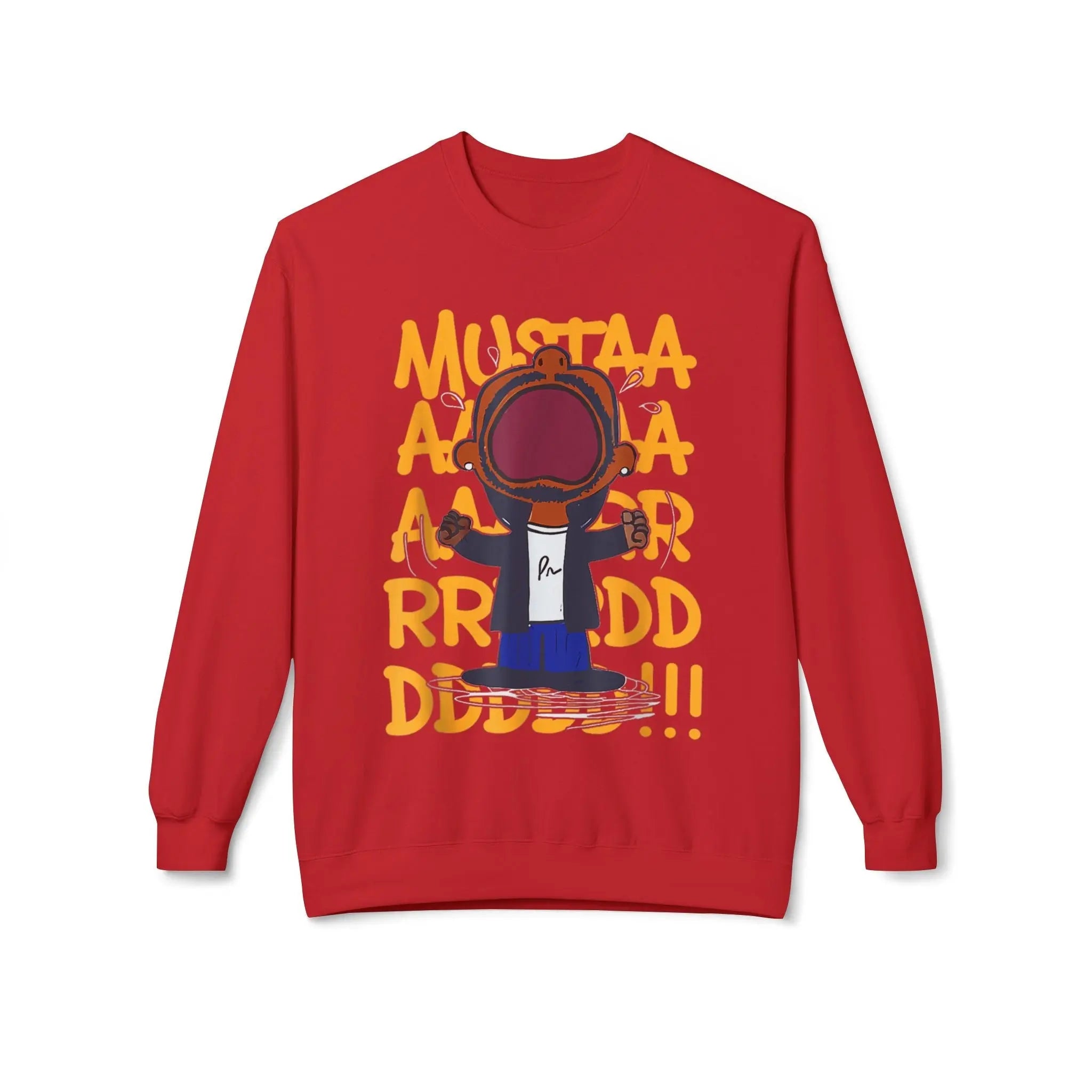 Kendrick Mustard Unisex Funny Graphic Crewneck Sweatshirt - 'Mustaa Aaarrrrddddd!!!' Printify