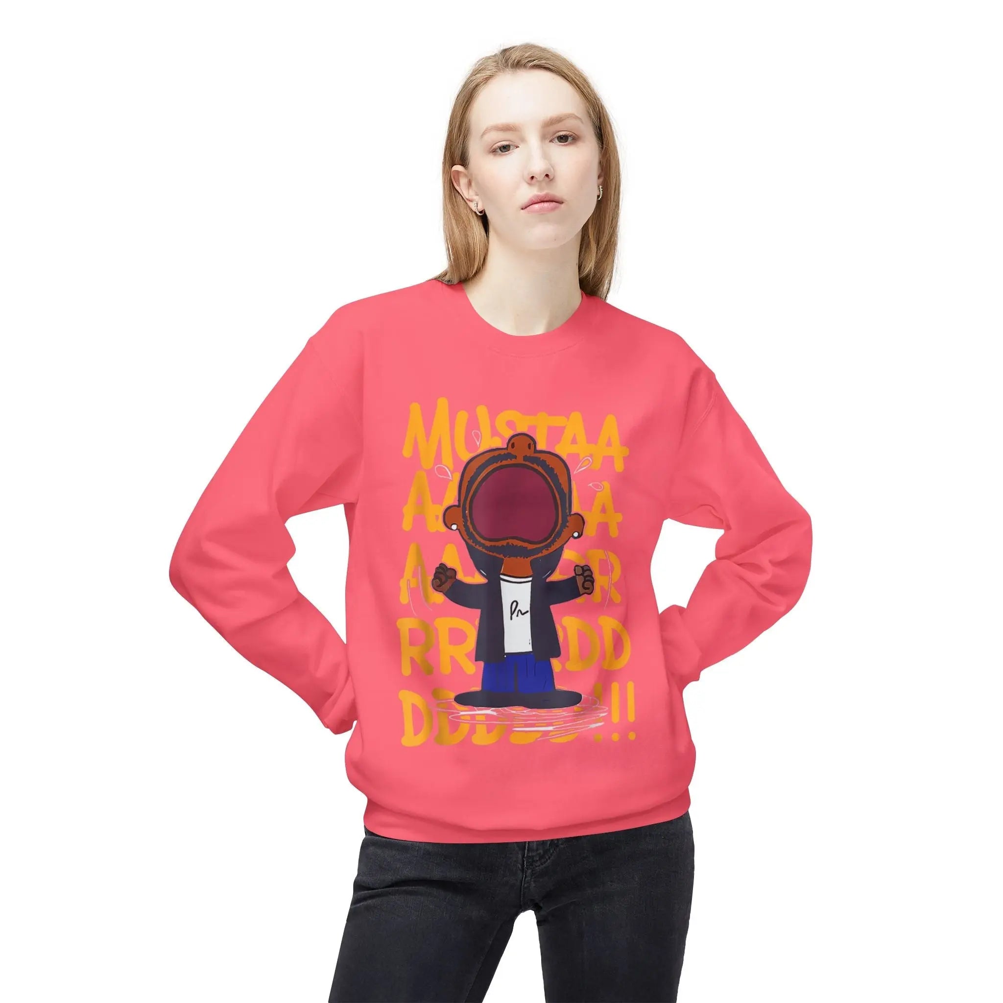 Kendrick Mustard Unisex Funny Graphic Crewneck Sweatshirt - 'Mustaa Aaarrrrddddd!!!' Printify