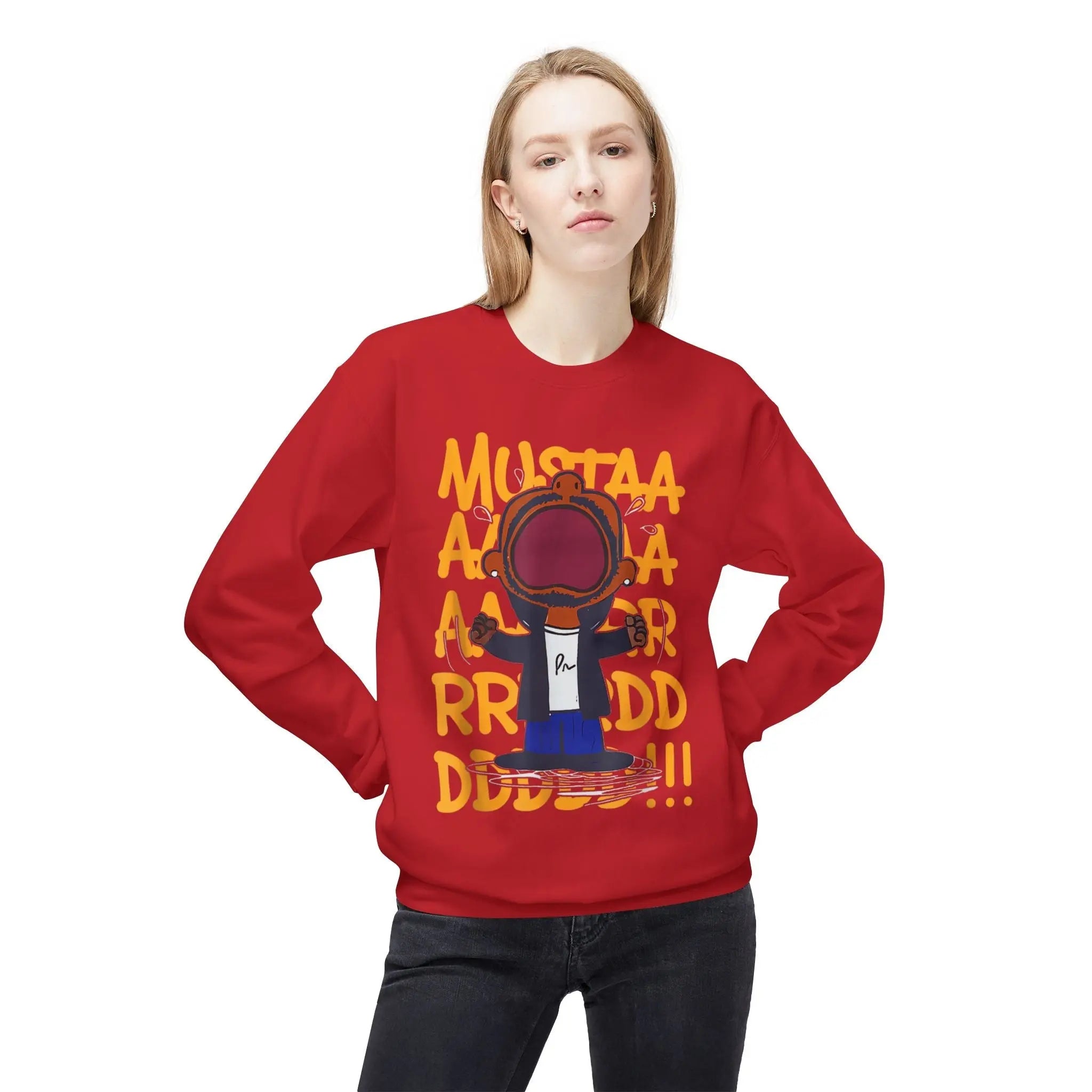 Kendrick Mustard Unisex Funny Graphic Crewneck Sweatshirt - 'Mustaa Aaarrrrddddd!!!' Printify