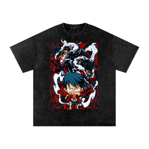 Luffy One piece Acid Wash Oversize T-Shirt ODMPOD