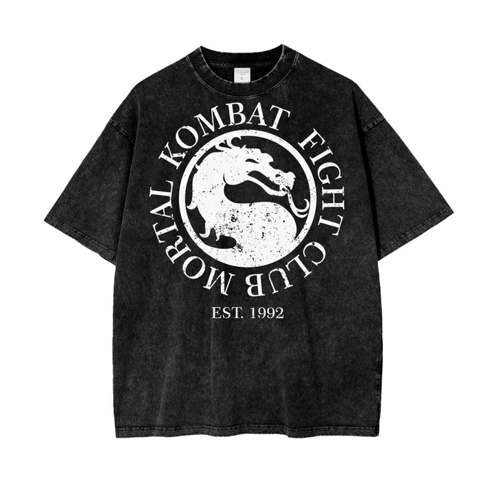 Mortal Kombat Oversize Snow Washed T-Shirt ODMPOD