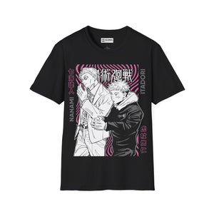 Nanami and Yuji Jujitsu Kaisen T-Shirt - IGZ Clothing - Nanami and Yuji Unisex Softstyle T-Shirt Best Price 26 at IGZ Clothing